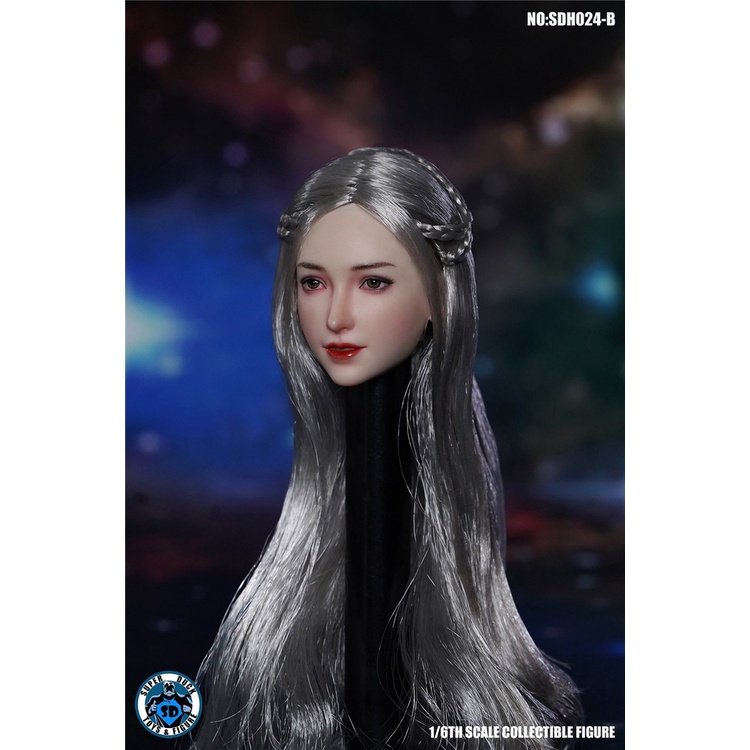 Mô Hình Điêu Khắc Đầu Cô Gái Tỉ Lệ 1 / 6 SDH024 2B 12 "