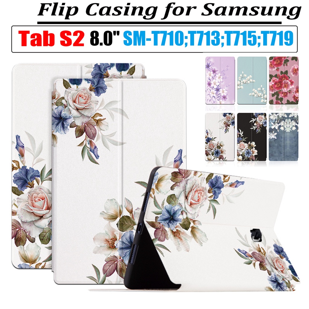 Bao Da Máy Tính Bảng PU Nắp Gập Chống Trượt Cho Samsung Galaxy Tab S2 8.0 "/ 9.7 inch SM-T810 T813 T815 T819 SM-T710 T713 T715 T719 Ốp