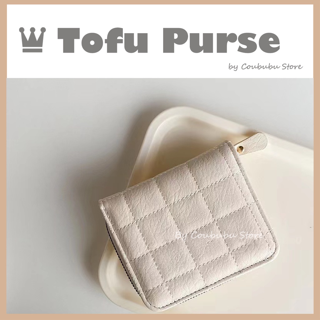 ✿Áo Khoác Coububububu Coububu✿ Ví Ngắn Mini Phối Khóa Kéo Xinh Xắn Theo Phong Cách Nhật Bản Dành Cho Nữ