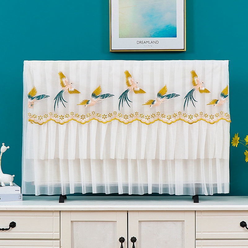 Khuyến mãi Hiện đại cảnh bắc âu Rèm tivi chống bụi, trang trí ti vi, decor tivi, rèm che tivi,rèm tivi ,tivi 24 28 32 37 40 42 43 45 47 48 49 50 55 60 65inch,tv LCD