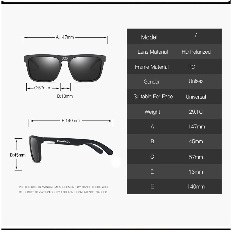 Daiwa Kính Mát Phân Cực Chống Tia UV400