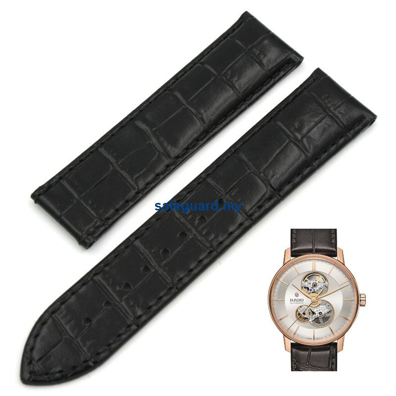 Vòng Tay Da Thật Đính Pha Lê Rado Radar Phù Hợp Cho Nam484918 Dây Đồng Hồ Đeo Tay Thời Trang Bằng Da Bò 21mm20mm 0301