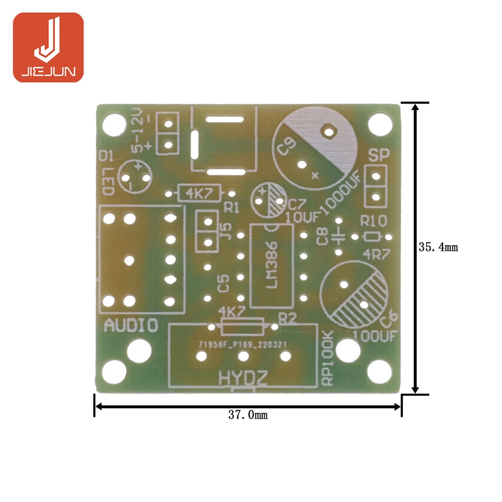 Bảng Mạch Khuếch Đại Âm Thanh Mini LM386 3.5mm 3V-12V TDA2030