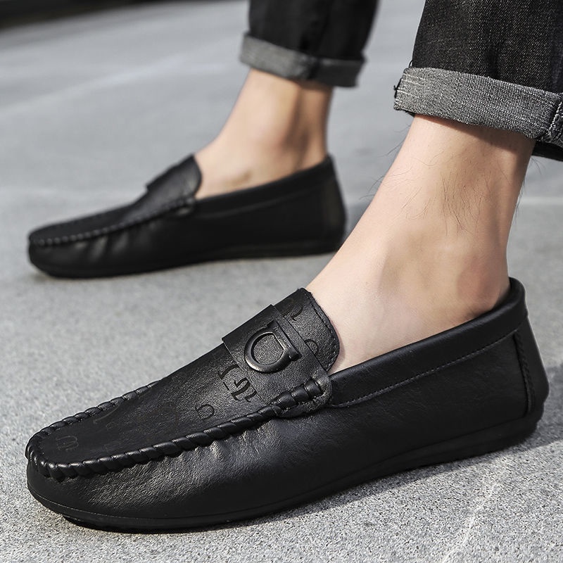 Giày Lười Da Đế Thấp Thời Trang Hàn Quốc 2023 Cho Nam