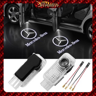 2 Chiếc Cửa Ô Tô Logo Máy Chiếu laser Ánh Sáng HD Chào Mừng Đèn LED Cho Xe Mercedes Benz W211 2003-2007