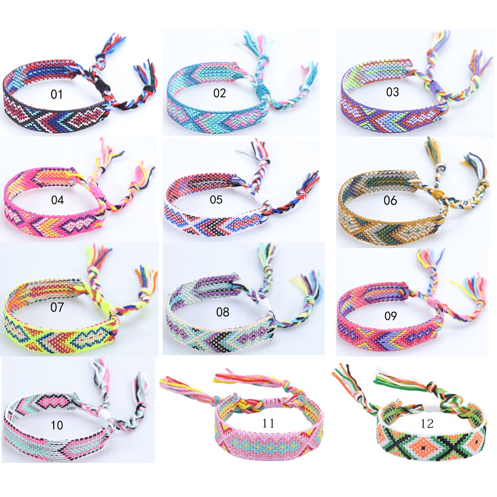 Vòng Tay Dây Bện Tua Rua Phong Cách bohemian Thời Trang Cho Nữ