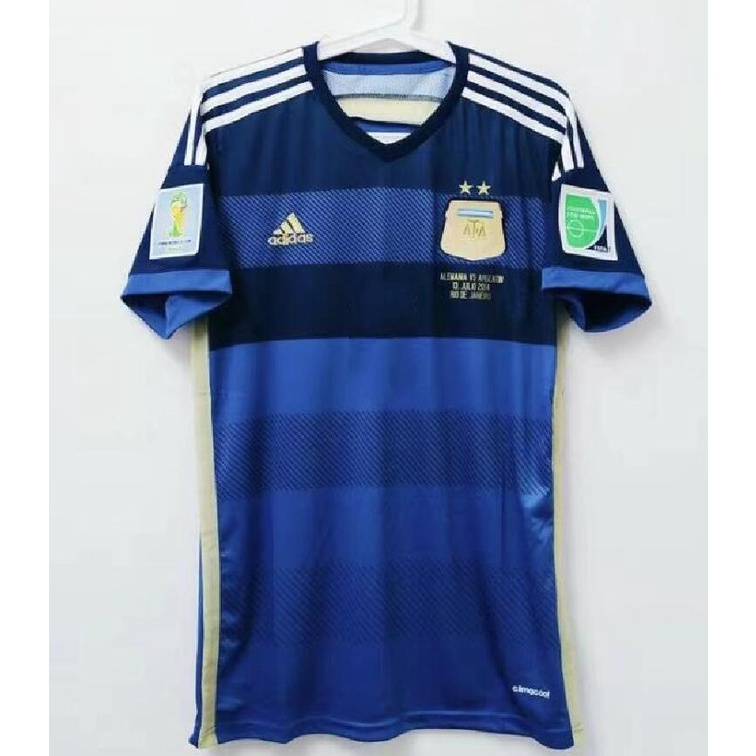 Áo Thun Đá Banh Tay Ngắn / Dài Kiểu Đội Tuyển Quốc Gia Argentina 2014