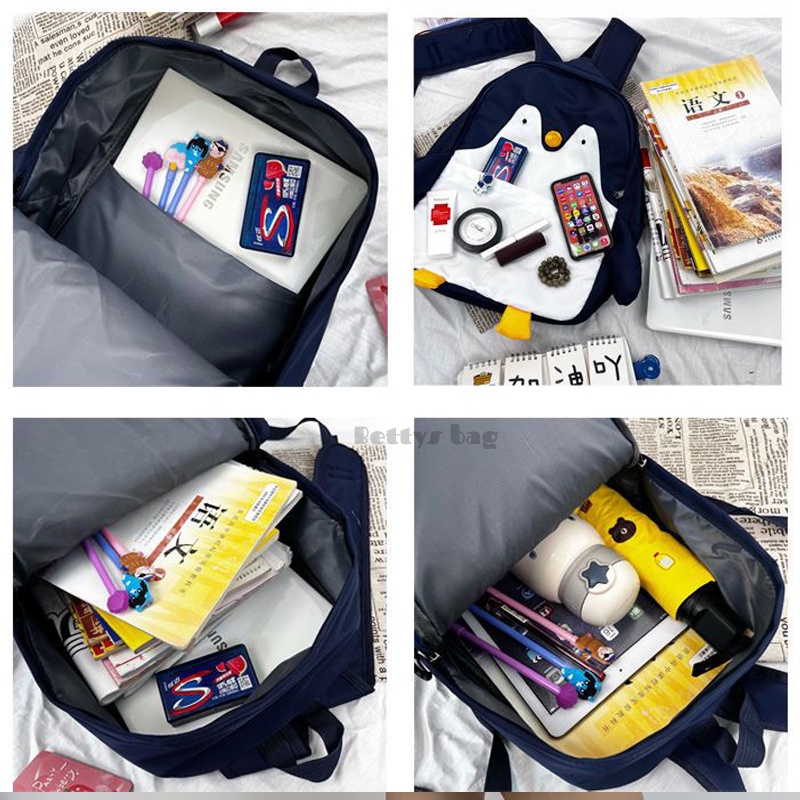 Balo Đi Học Mẫu Giáo Dễ Thương Hình Gấu Trúc Chim Cánh Cụt Và Chim Cánh Cụt Cho Nữ