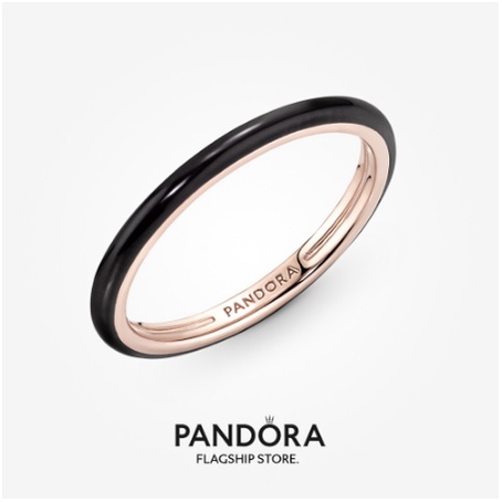 Nhẫn Pandora ME Mạ Vàng Hồng 14k Tráng Men Sang Trọng