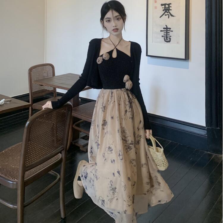 Đầm Hai Dây Mỏng Ôm Eo Chống Nắng Thời Trang Mùa Xuân 2023 Cho Nữ 4.10