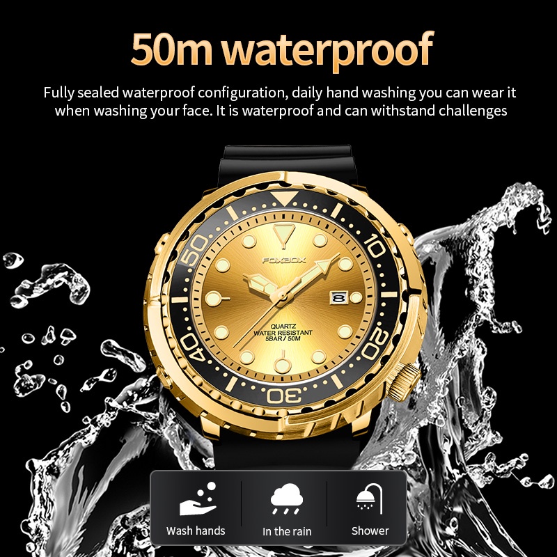 Đồng hồ LIGE Đồng hồ đeo tay thể thao nam chống nước Thời trang Business Quartz Chronograph Đồng hồ đeo tay có hộp