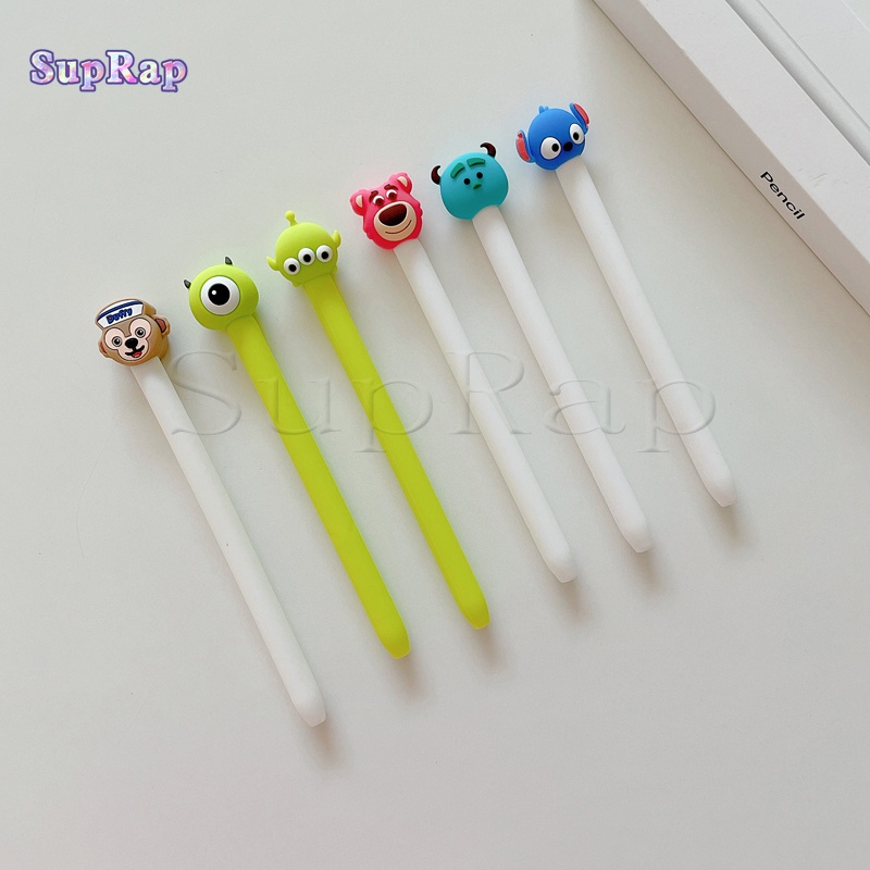 Nắp Đậy Bút Cảm Ứng Máy Tính Bảng Bằng Silicon Mềm Họa Tiết Hoạt Hình Dễ Thương Cho Apple Pencil 2 / 1 Gen