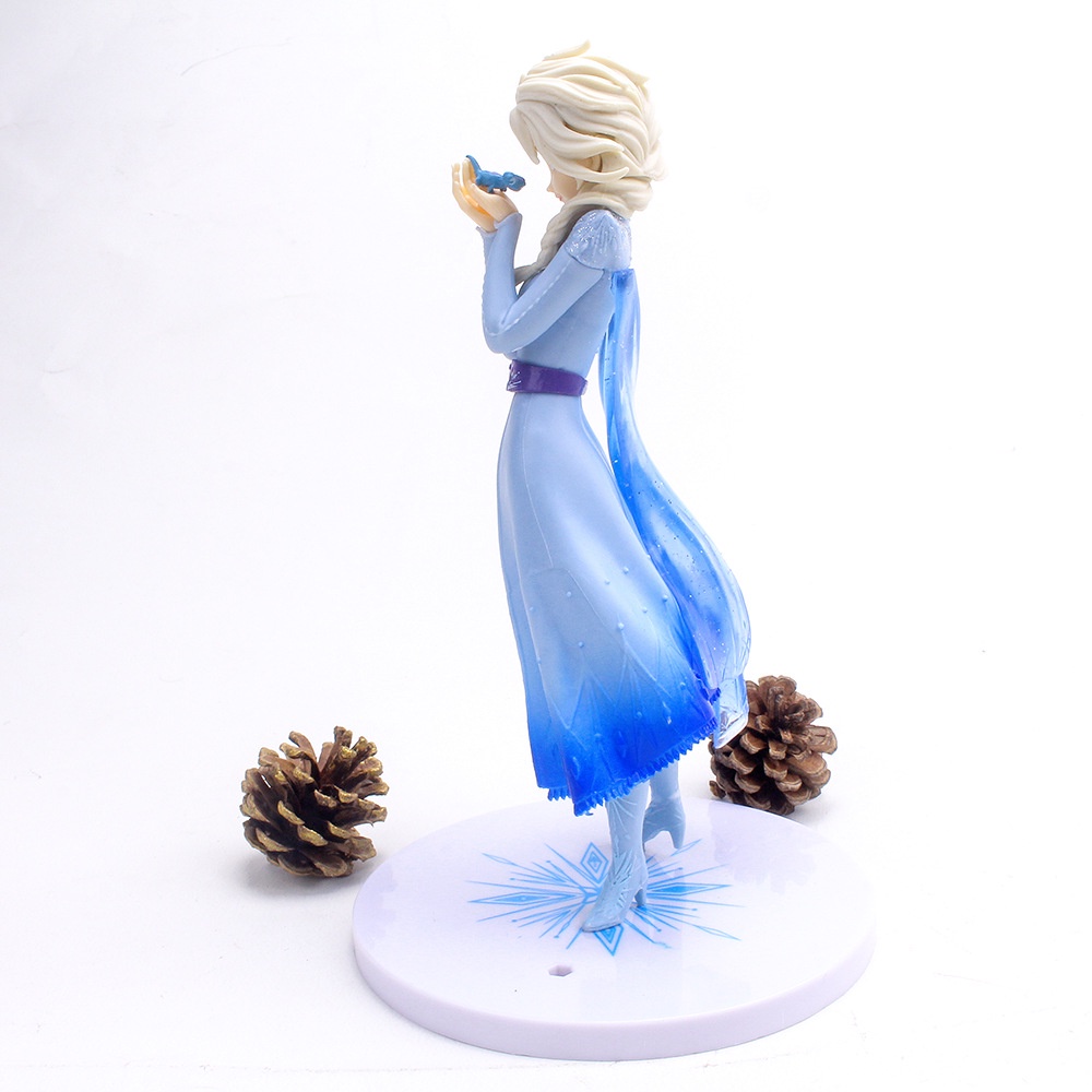 DISNEY Mô Hình Công Chúa Elsa Anna 21cm Trang Trí Bánh Kem
