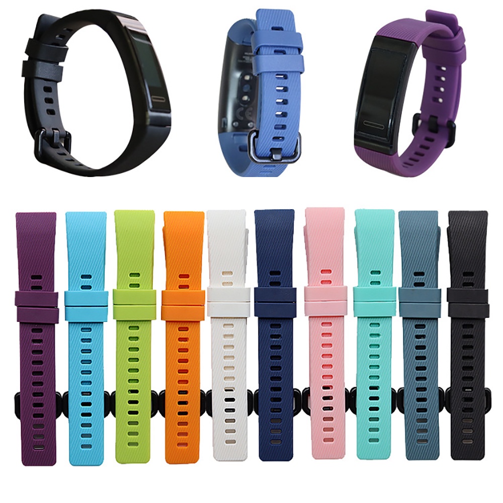 Đối với huawei band 4 pro 3 3pro vòng đeo tay thông minh silicone dây đeo đồng hồ thay thế dây đeo cổ tay cho phụ kiện đồng hồ huawei 3/3 pro