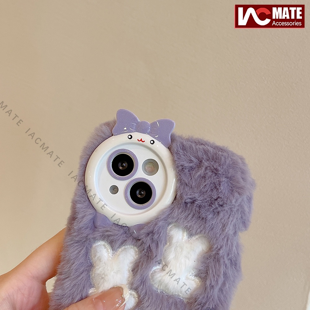 Ốp Điện Thoại Hình Thỏ Bông Cho iphone 15pro max 14 promax 14 plus 12 13 pro max 11