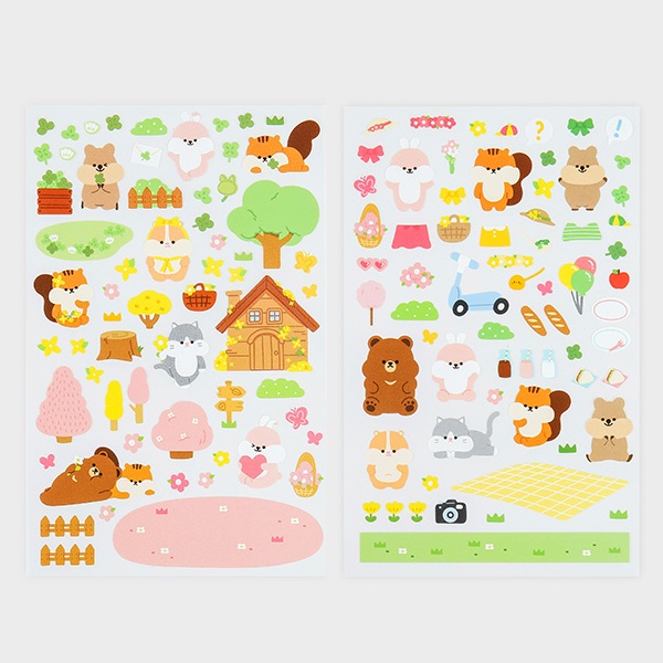 2023 Spring Friends Nhãn Dán Má Hồng Chubby