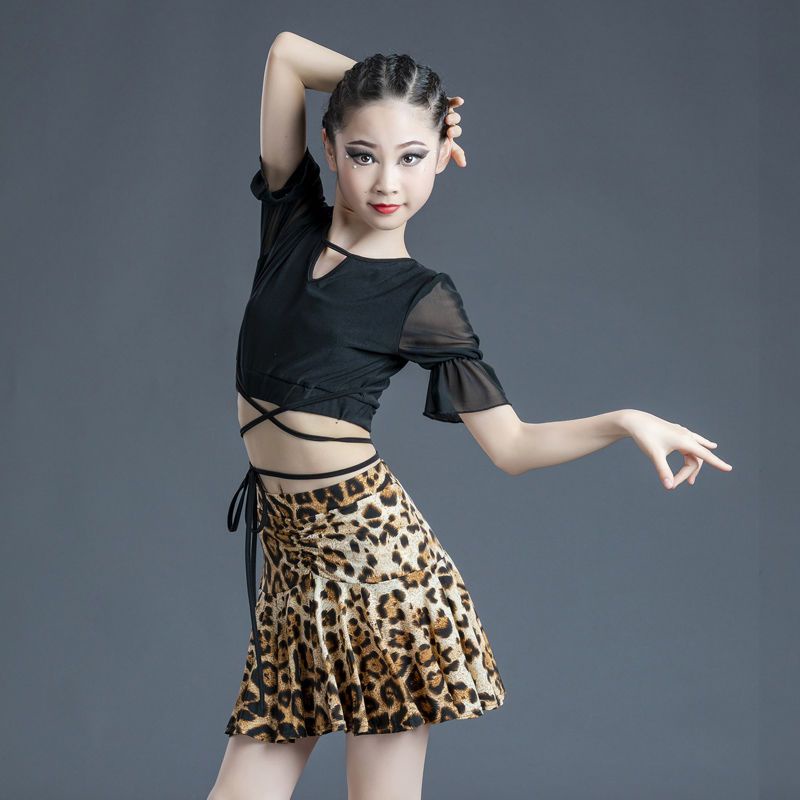 Trang Phục Biểu Diễn Khiêu Vũ Latin Latin Chuẩn 3.244 Cho Bé