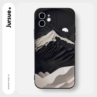 Ốp điện thoại JURSUE Y3177 in hình núi thích hợp cho iPhone 17 16 15 14 13 12 11 Pro Max SE 2020 X XR XS ip 8 7 Plus