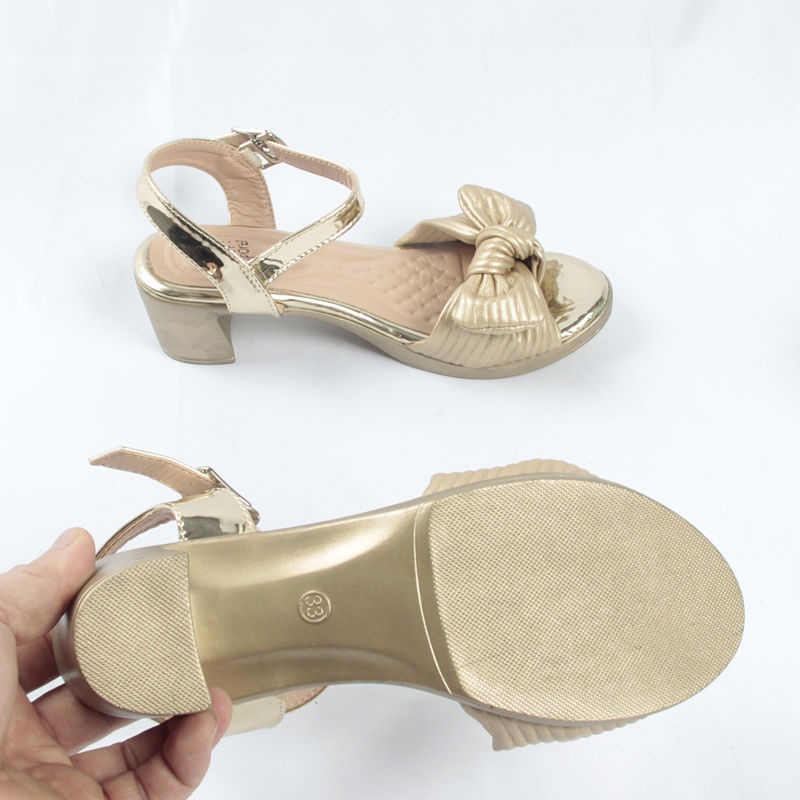 Xăng đan Cao Gót Thời Trang Mùa Hè Hàn Quốc 2023 Cho Bé Gái