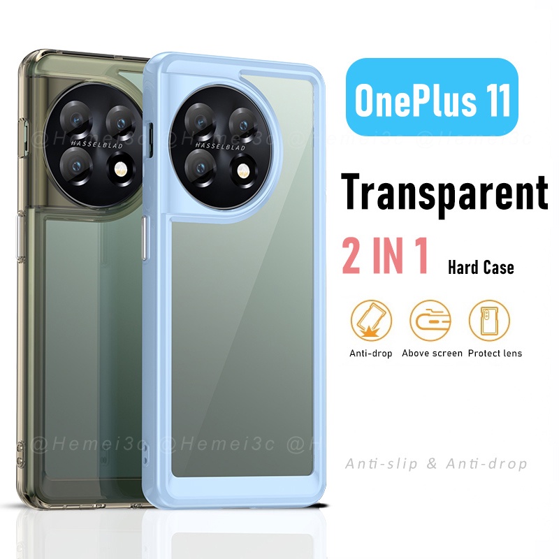 Ốp Điện Thoại Acrylic Cứng Trong Suốt Chống Sốc Cho OnePlus 11 OnePlus11 5G
