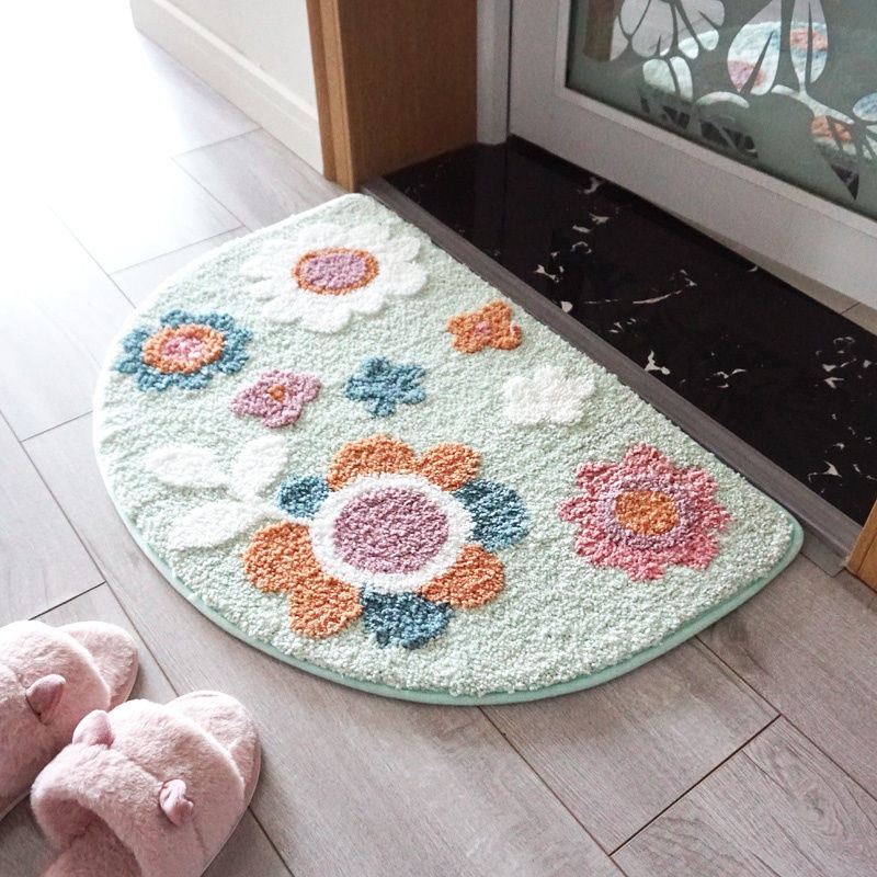 Thảm lót cửa chùi chân Họa Tiết Hoa Phong Cách Nhật Bản