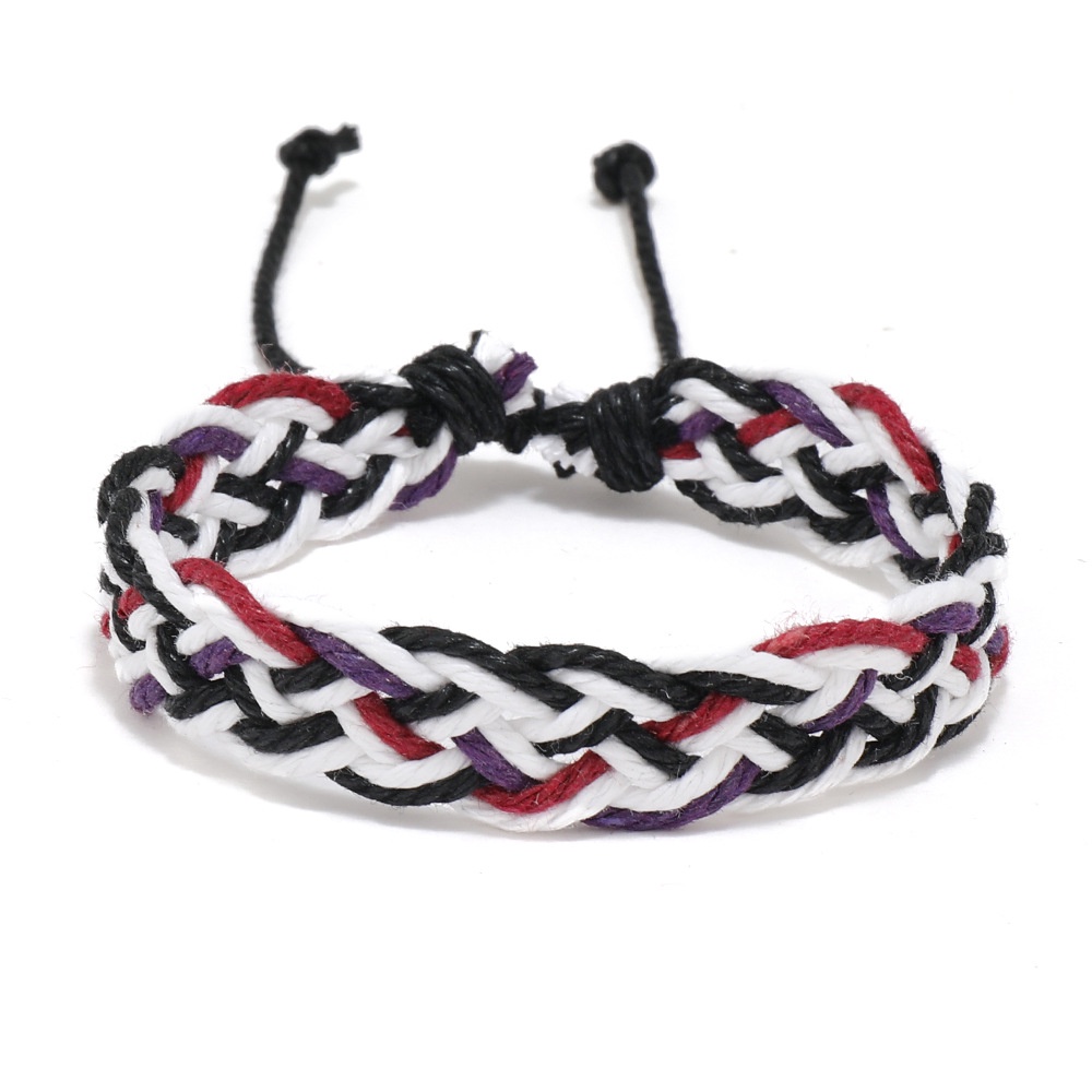 Vòng tay dây bện ren dân tộc phong cách retro handmade boho nhiều màu cho tình bạn/ nam nữ