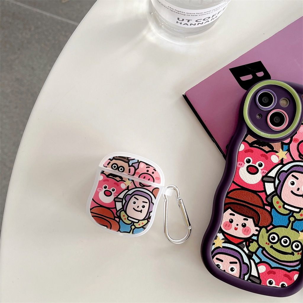Ốp Bảo Vệ Hộp Đựng Tai Nghe AirPods 1 / 2 / 3 Hình Hoạt Hình Xinh Xắn