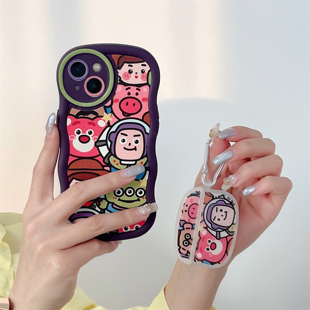 Ốp Bảo Vệ Hộp Đựng Tai Nghe AirPods 1 / 2 / 3 Hình Hoạt Hình Xinh Xắn