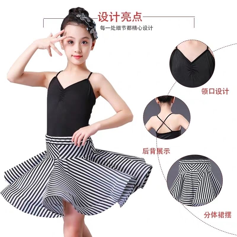 Đầm Khiêu Vũ Latin Hai Dây 3.24 Xinh Xắn Cho Bé Gái