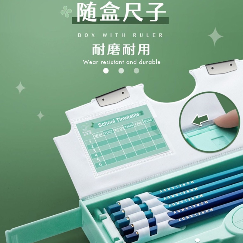 Hộp Đựng Bút Đa Năng Cỡ Lớn In Họa Tiết Hoạt Hình Dễ Thương Cho Bé Gái