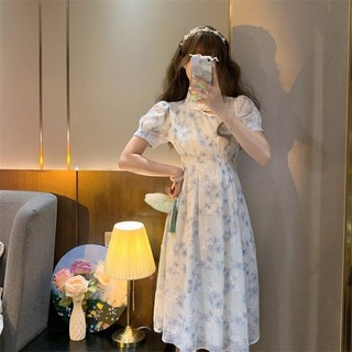 Đầm Sườn Xám Cách Tân Ngắn Tay Ôm Dáng Thiết Kế Thanh Lịch Thời Trang Mới
