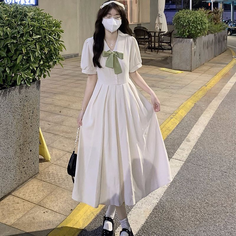 Đầm Midi Dáng Ôm Eo Vừa In Họa Tiết Hoa Chuông Phong Cách Pháp Cổ Điển Thời Trang Mùa Hè Xinh Xắn Cho Nữ