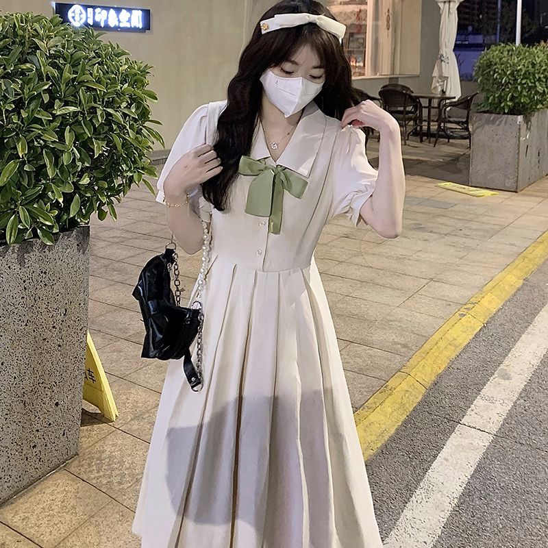 Đầm Midi Dáng Ôm Eo Vừa In Họa Tiết Hoa Chuông Phong Cách Pháp Cổ Điển Thời Trang Mùa Hè Xinh Xắn Cho Nữ