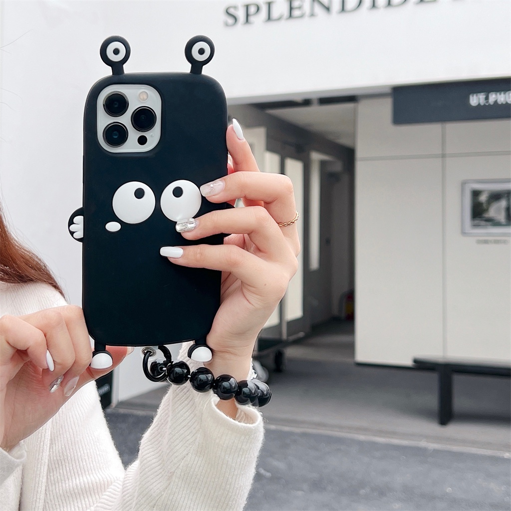 Ốp Điện Thoại Silicone Mềm Hình Bùi Nhùi Cá Tính Cho iphone Case 14 Pro Max 13 Pro Max 12 Pro Max