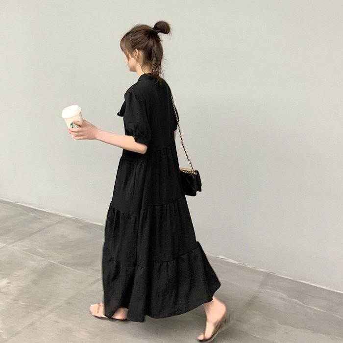 YHTN chân váy bầu Thời trang dễ thương đầm bầu suông xinh bigsize đầm bầu babydoll