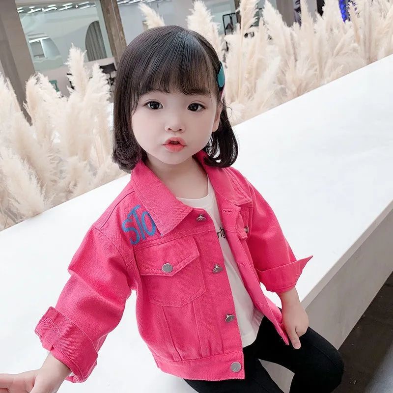 Áo Khoác Denim Phong Cách Hàn Quốc Thời Trang Mùa Xuân 2023 Mới Cho Bé Gái