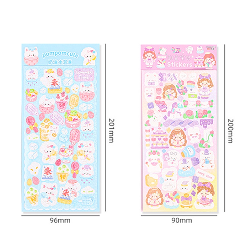 Miếng Dán Trang Trí Hình Guka Dễ Thương Chống Thấm Nước DIY