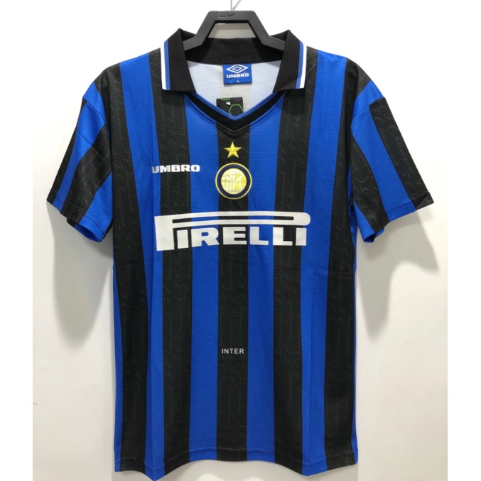 Áo Bóng Đá Đội Tuyển Inter Milan 97-98 Phong Cách retro
