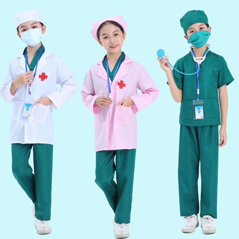 Bộ Đồ Hóa Trang Bác Sĩ / Y Tá Vui Nhộn Cho Bé