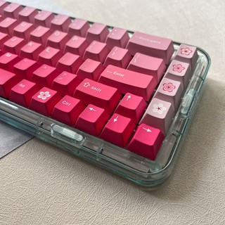 Peach Blossom keycaps cherry profile Five Side DYE SUB PBT keycap set