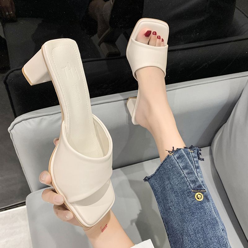 Dép Sandal Cao Gót Hở Ngón Thời Trang Mùa Hè Pháp