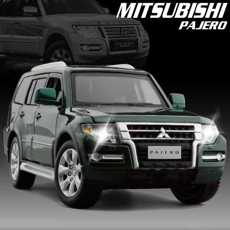 Mô Hình Xe Hơi Mitsubishi Pajero V97 Tỉ Lệ 1 / 32 Có Đèn Và Âm Thanh Sống Động