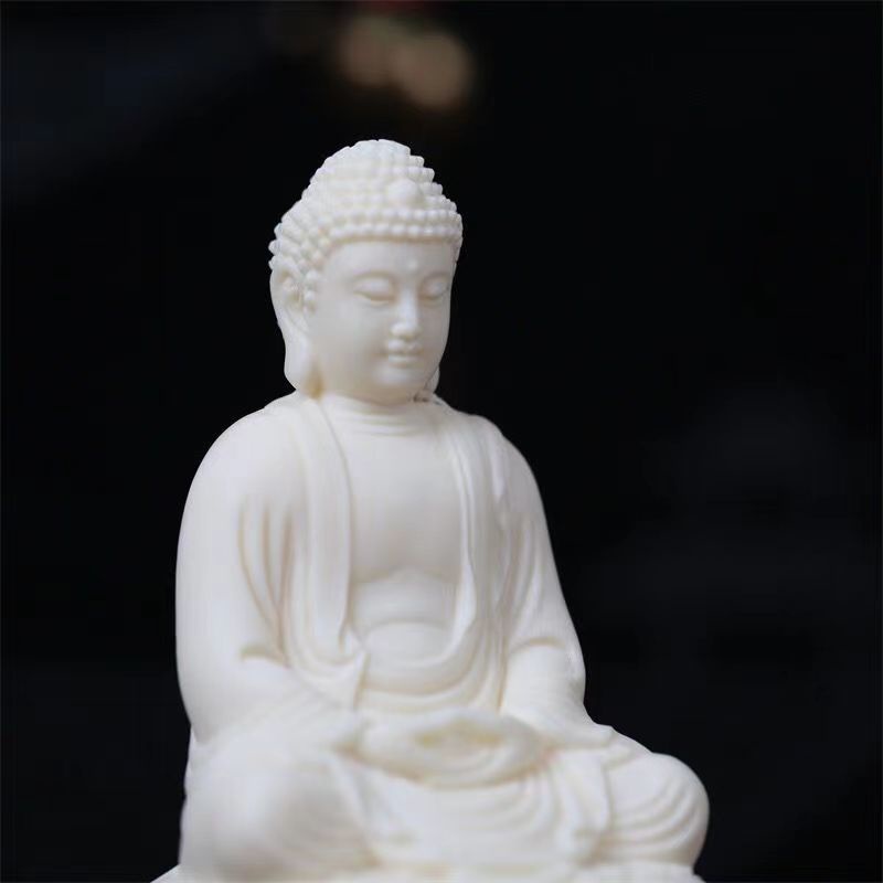 Tượng Phật Quan Âm Bằng Ngà Trang Trí Xe Hơi 4.18