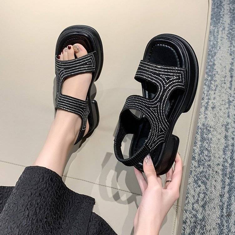 Xăng đan Thể Thao Đế Dày Thời Trang Mùa Hè Cho Nữ