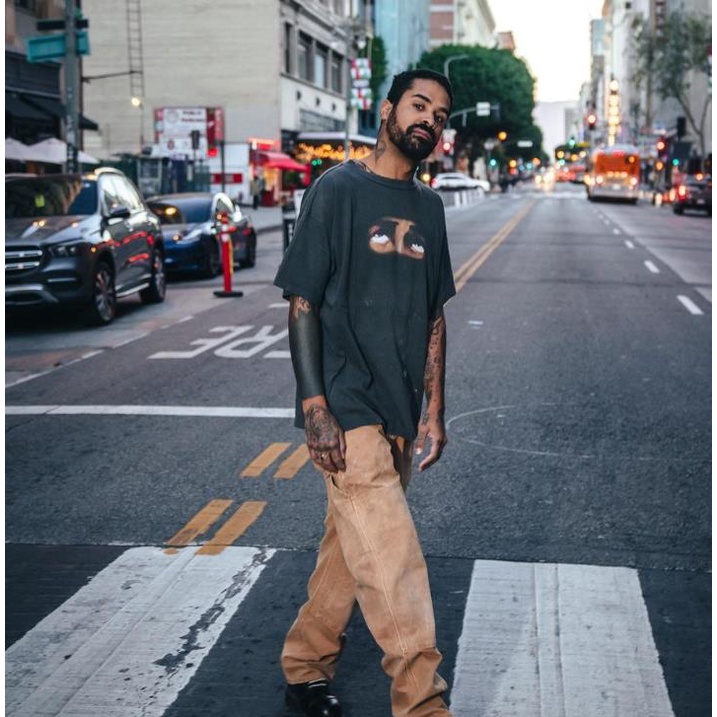 Áo Thun Tay Ngắn In Hình Saint Michael Eye Visual Cá Tính