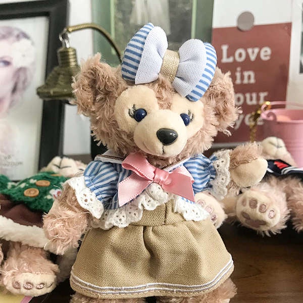 Móc Khóa Hình Gấu Shirley Duffy Rose Nhồi Bông Dễ Thương