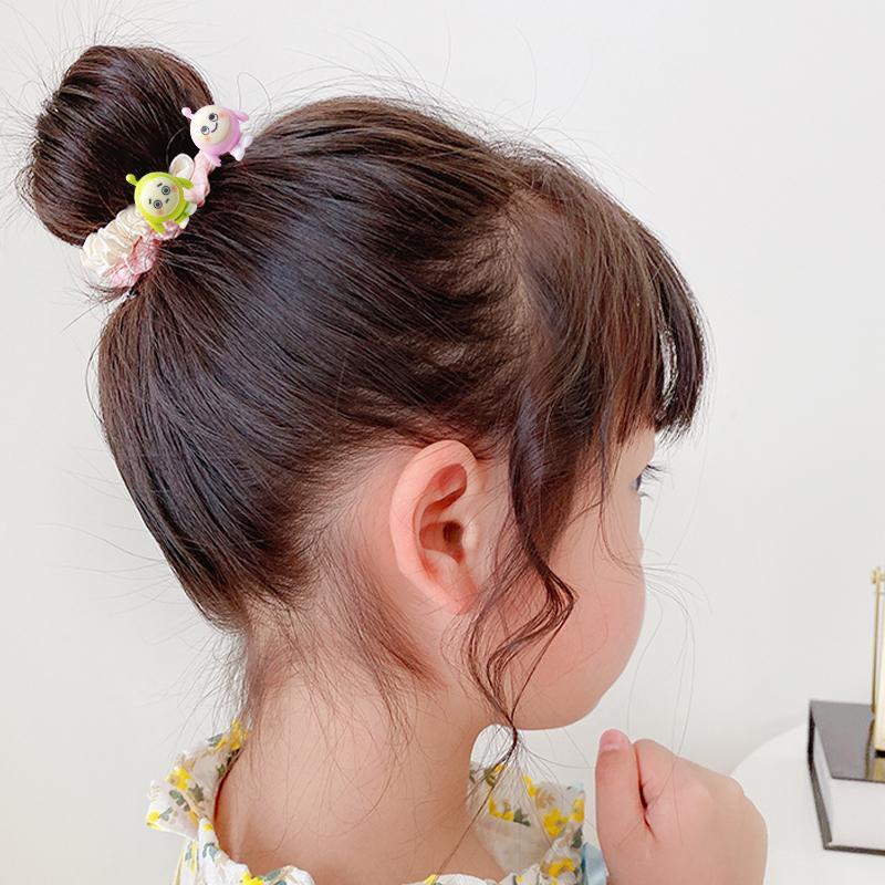 【Thanh toán đích】Dây Cột Tóc Cao Su Màu Kẹo Ngọt In Họa Tiết Hoạt Hình Dễ Thương Cho Bé Gái