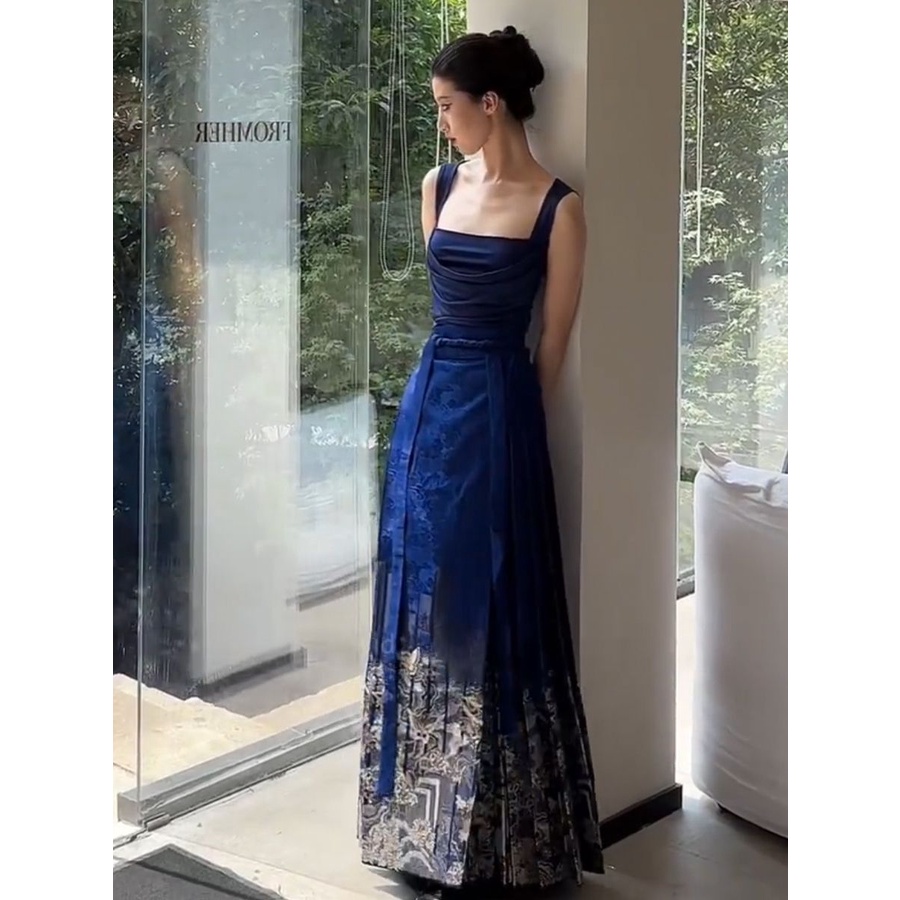 Áo Hai Dây Ngắn Phong Cách Retro 2023 7.28 Ngọt Ngào Cho Nữ 2023