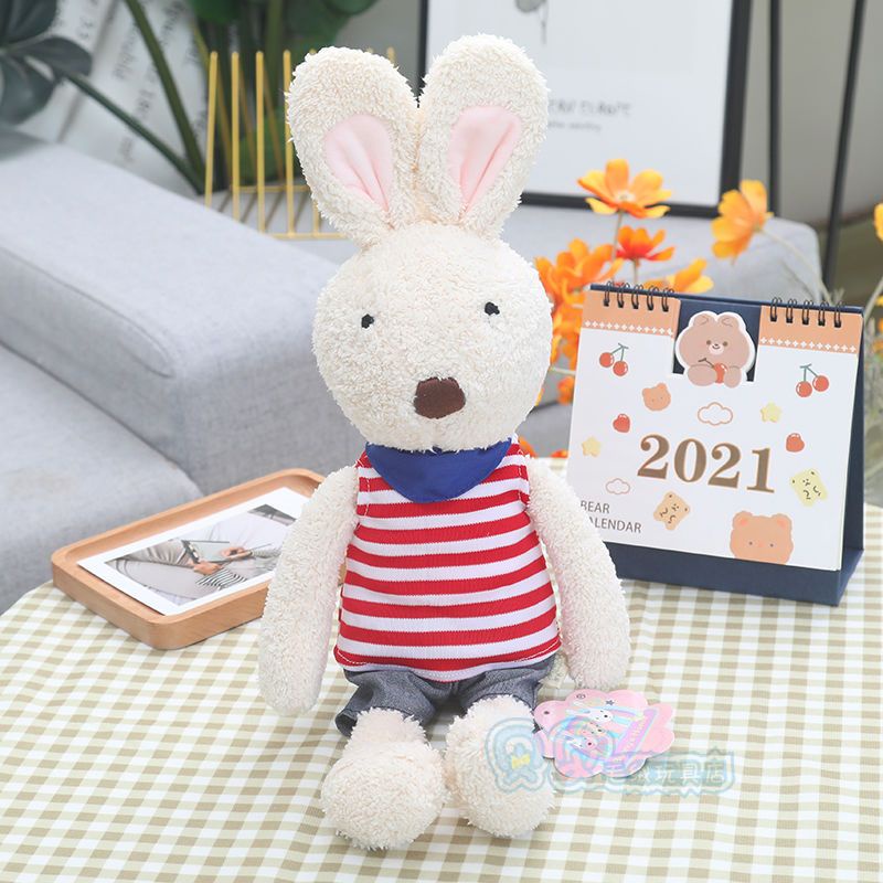 Búp Bê Nhồi Bông Hình Thỏ Đang Ngủ Dễ Thương