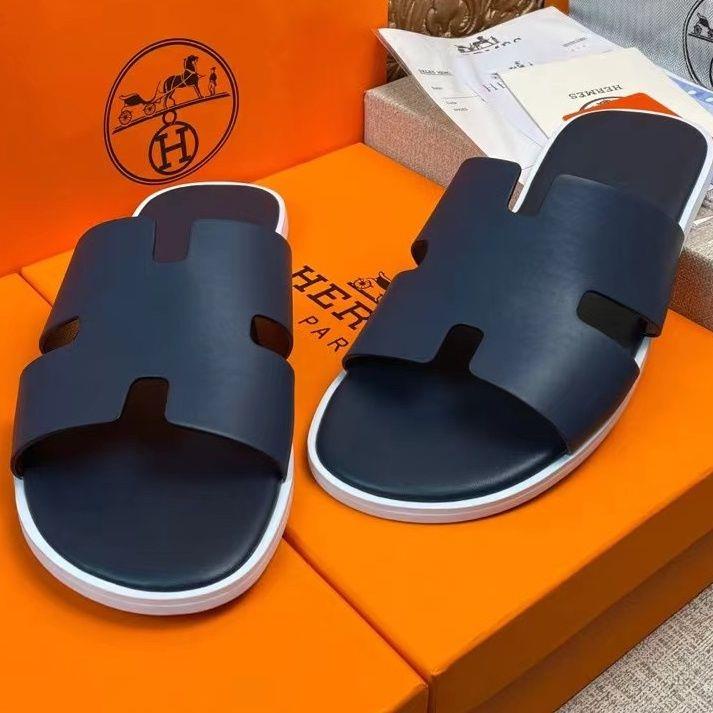 Dép Da Hermes Thời Trang Cao Cấp Cho Nam